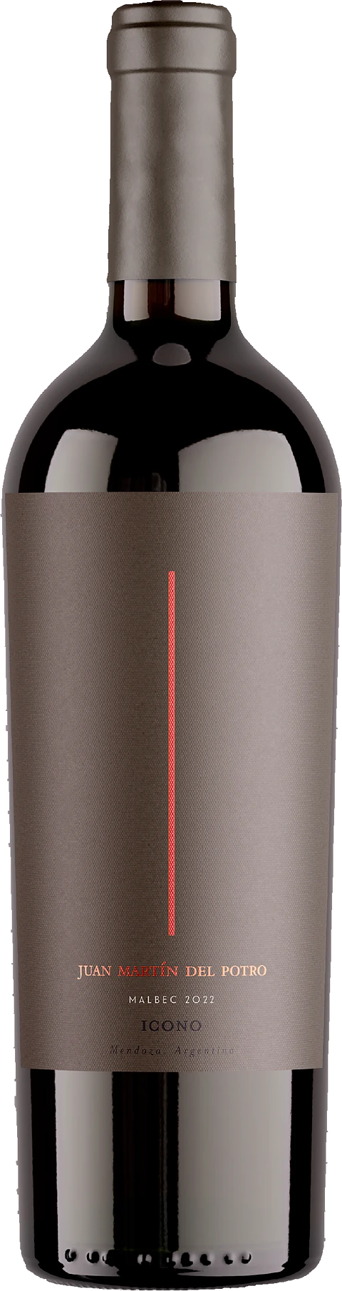 Botella del Malbec, línea Ícono